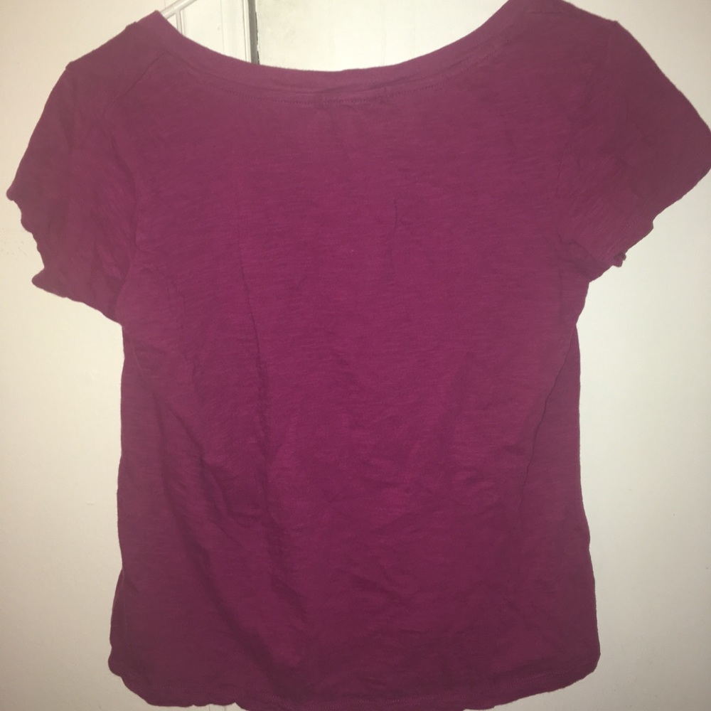 Maroon(purple) Crop Top - Picture 2 of 2